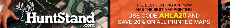 HuntStand Hunting App Printed Maps 20% Off Use Code AHLA20